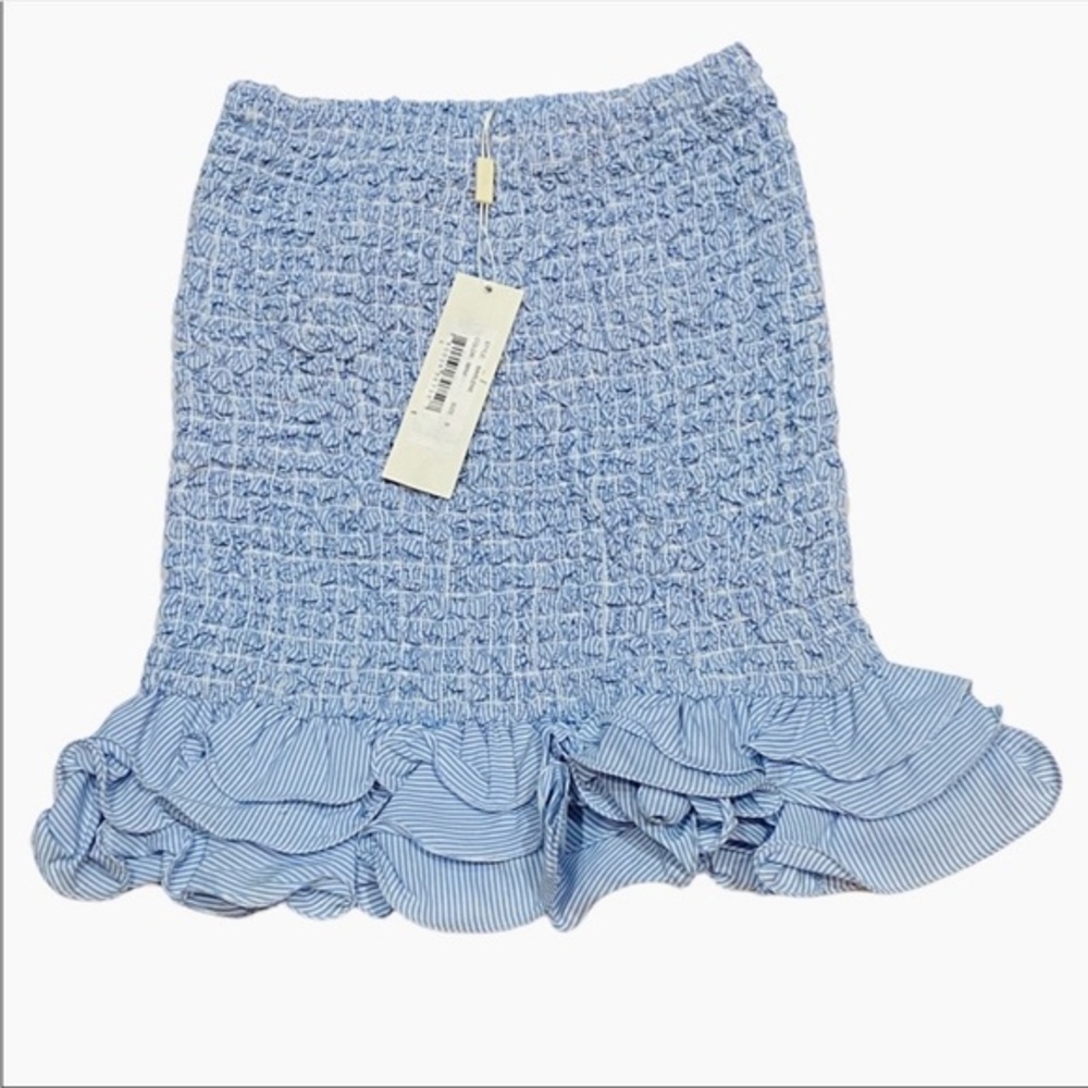 PETERSYN Revolve Marlene Minii Skirt Blue XSmall NEW NWT Reg $245